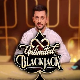 Unlimited Blackjack logo by Ezugi at Instasino Casino